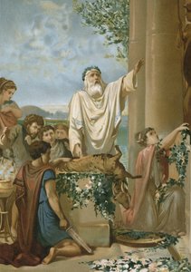 A Sacrifice in Ancient Greece by Spanish School